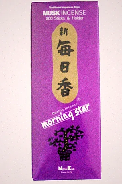 Nippon Kodo Japanische Räucherstäbchen | Morgenstern | Moschus | 200 Stäbchen