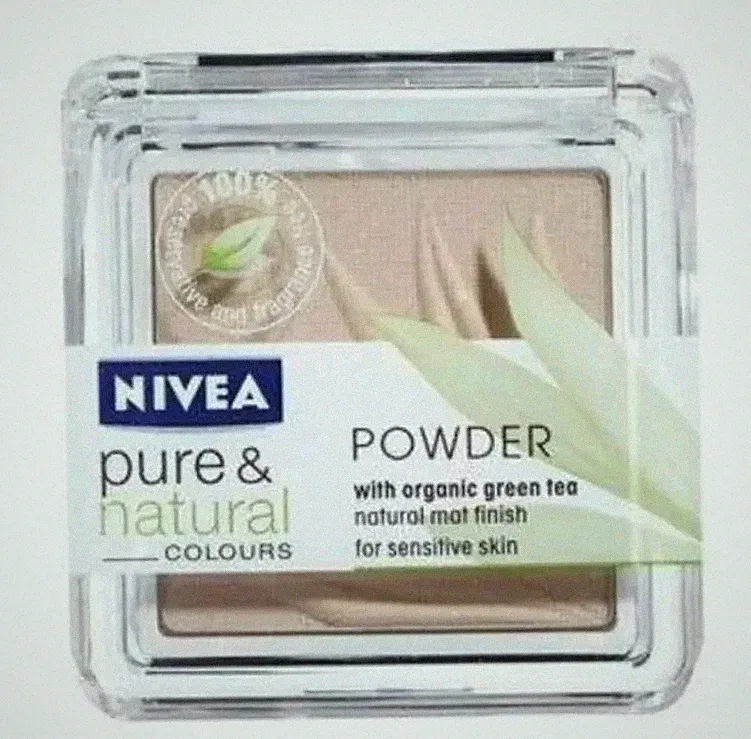 Nivea Pure & Natural Pressed Powder NUDE 02 Face Natural Neu SCHNELLER VERSAND