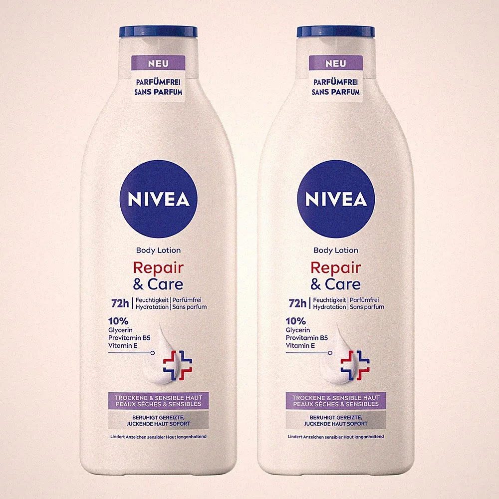 NIVEA Repair & Care Body Lotion Parfümfrei 2 x 400ml