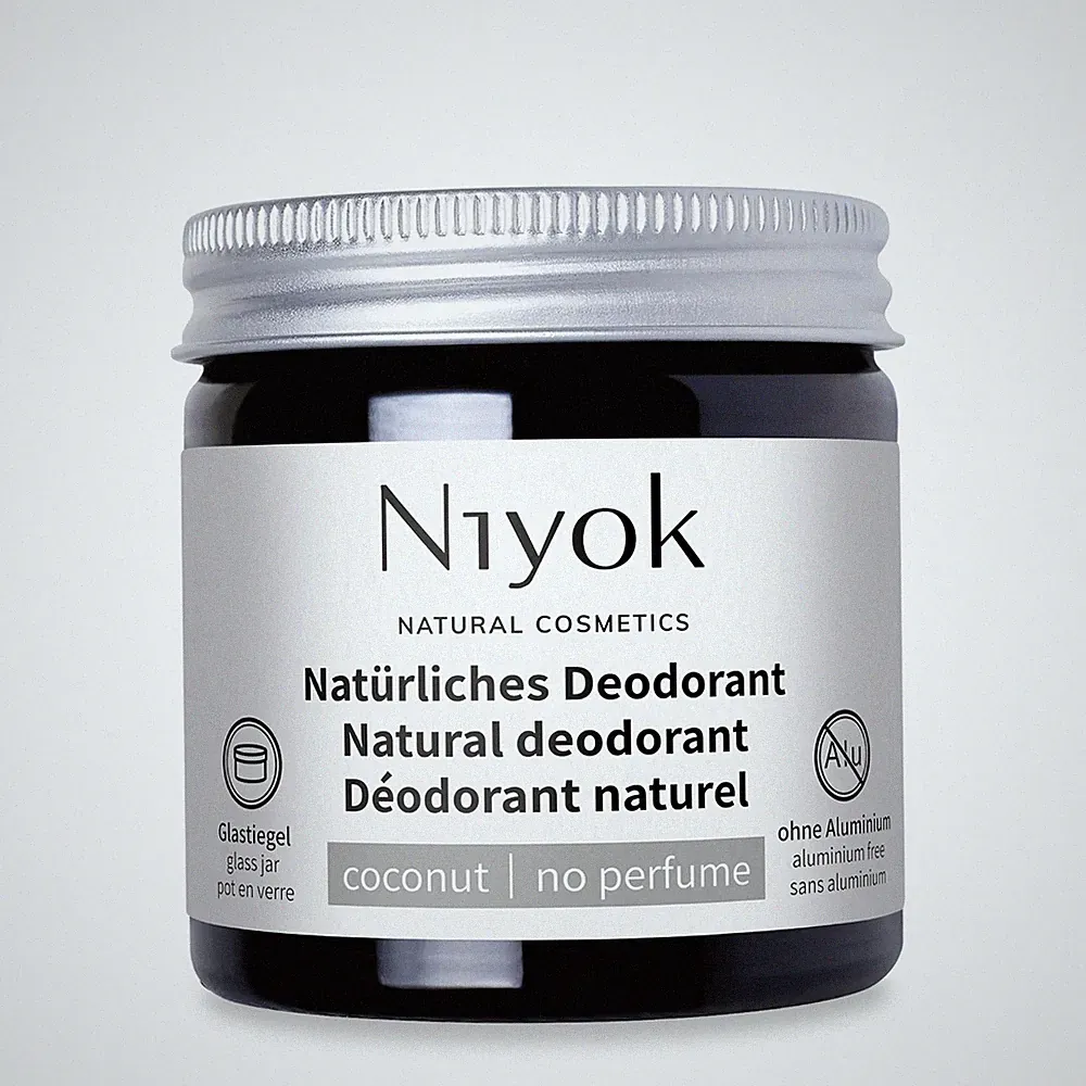Niyok 2-in-1 Deocreme Kokos ohne Parfum 40 ml 40 (1er Pack)