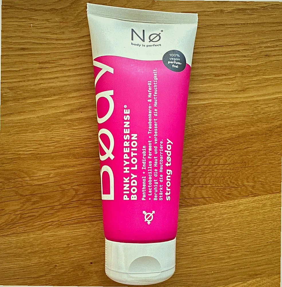 No Cosmetics Bodylotion Pink Hypersense Strong Today 100% vegan parfum-frei