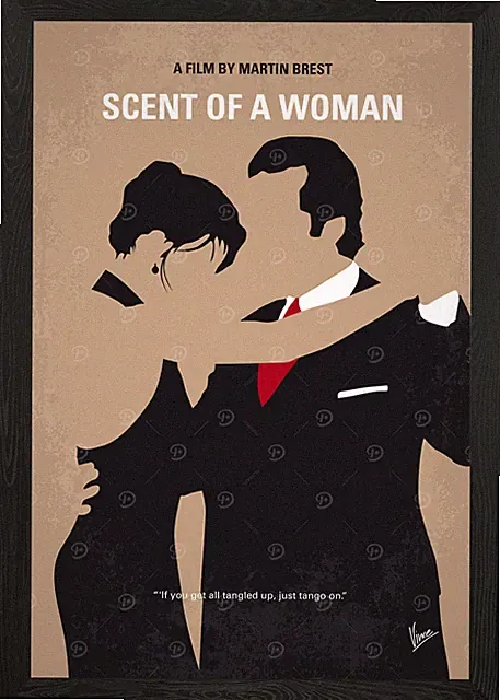 No888 Mein Duft einer Frau minimal m gerahmtes Wandbild Poster Leinwanddruck Bild