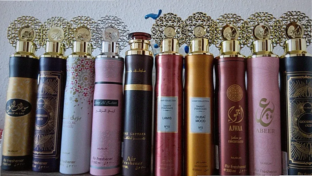 NUSUK Lufterfrischer 300ml Raumduft Raumspray Raumparfum Duftspray 8 stock