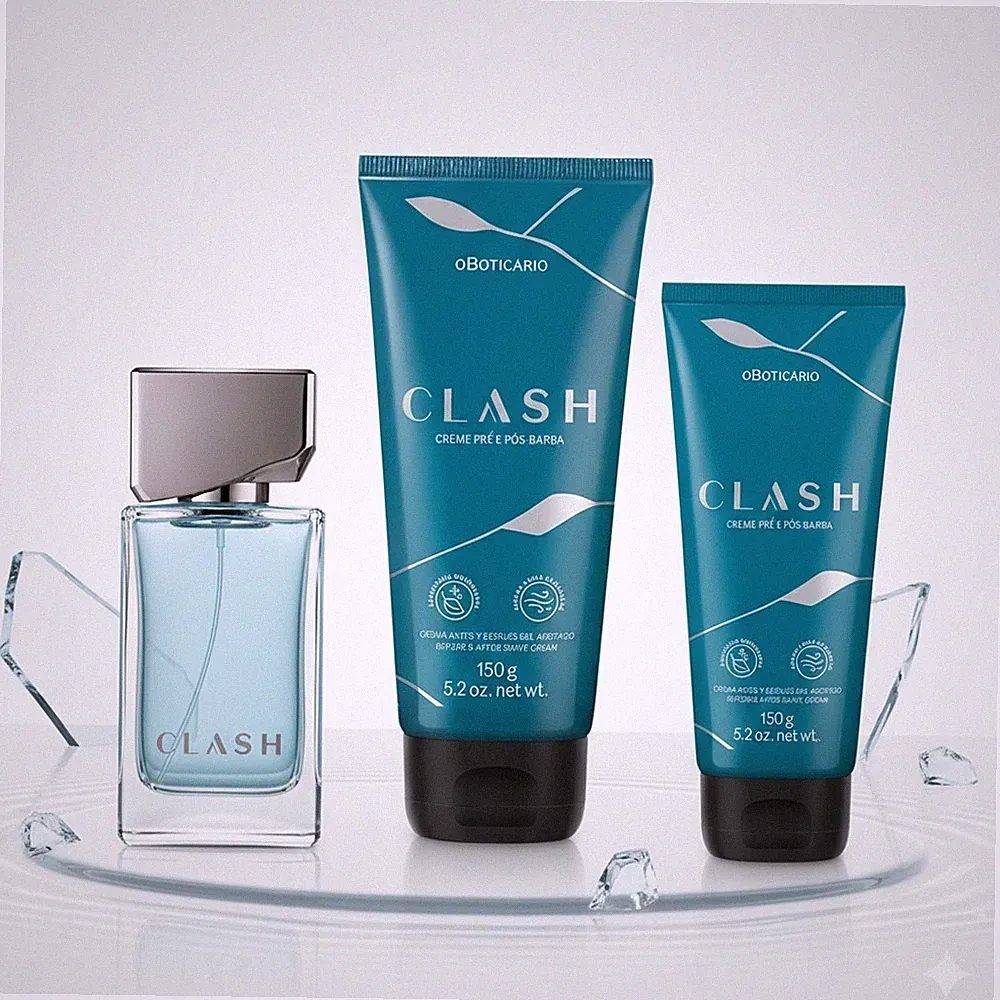 O Boticário Clash Premium Set - Parfüm + Bodylotion 200ml + Rasurpfleg 150ml