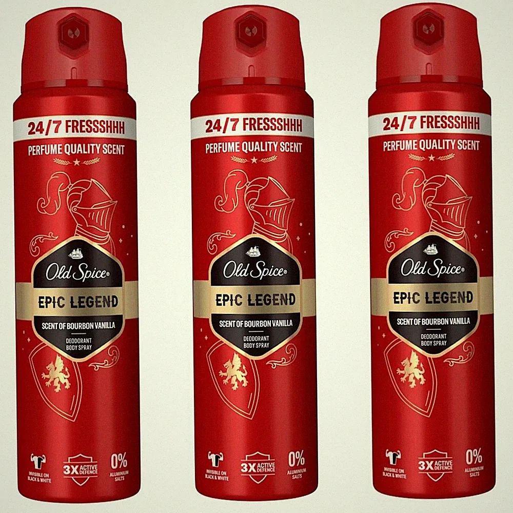 ✅ Old Spice EPIC LEGEND Deo Spray Deospray Deodorant für Männer 0% Alu 3x 150ml✅