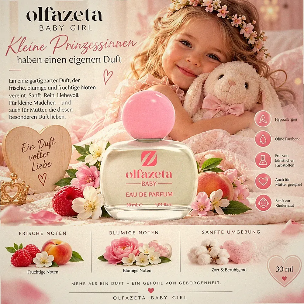 Olfazeta Baby Girl Parfum 30 ml – Eau de Parfum für Mädchen & Mütter