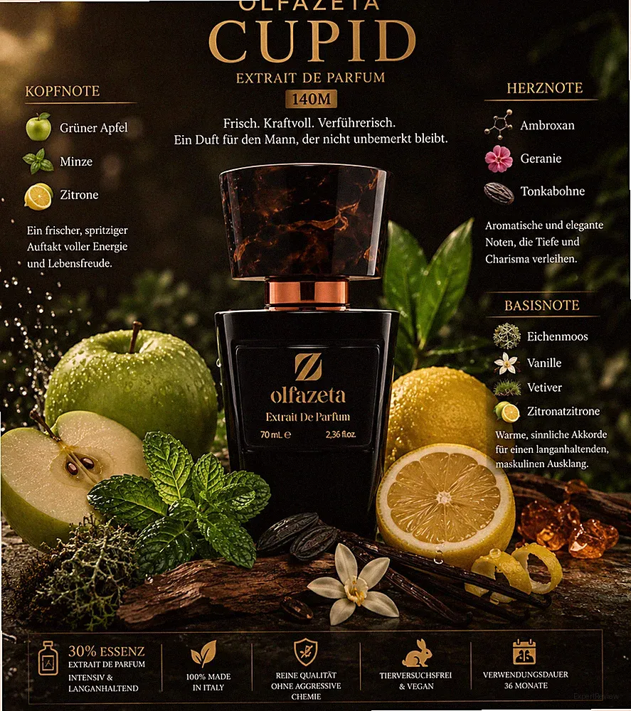 Olfazeta by Chogan–Cupid-140M-Herrenparfüm 70ml Extrait de Parfum mit 30% Essenz