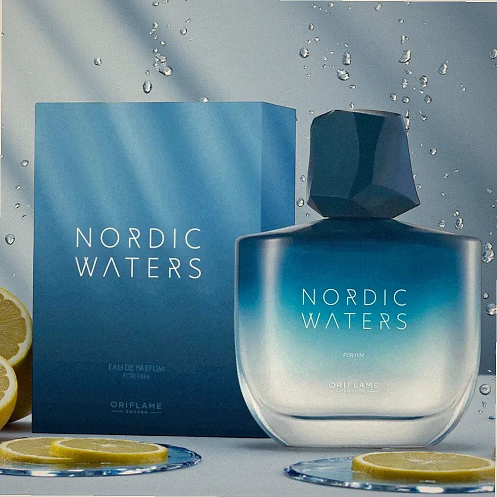 Oriflame Nordic Waters Herren Parfum Mandarine Zitrone Moschus Zedernholz Moos