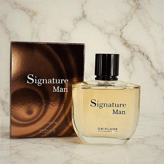Oriflame Signature Man Herren Parfum Spray Birne Nektarine Pfeffer Holzig Amber