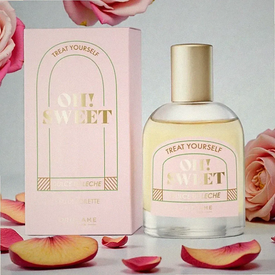 Oriflame Toilette Damen Parfum OH! SWEET DULCE DE LECHE Pfirsich Bonbon Rose