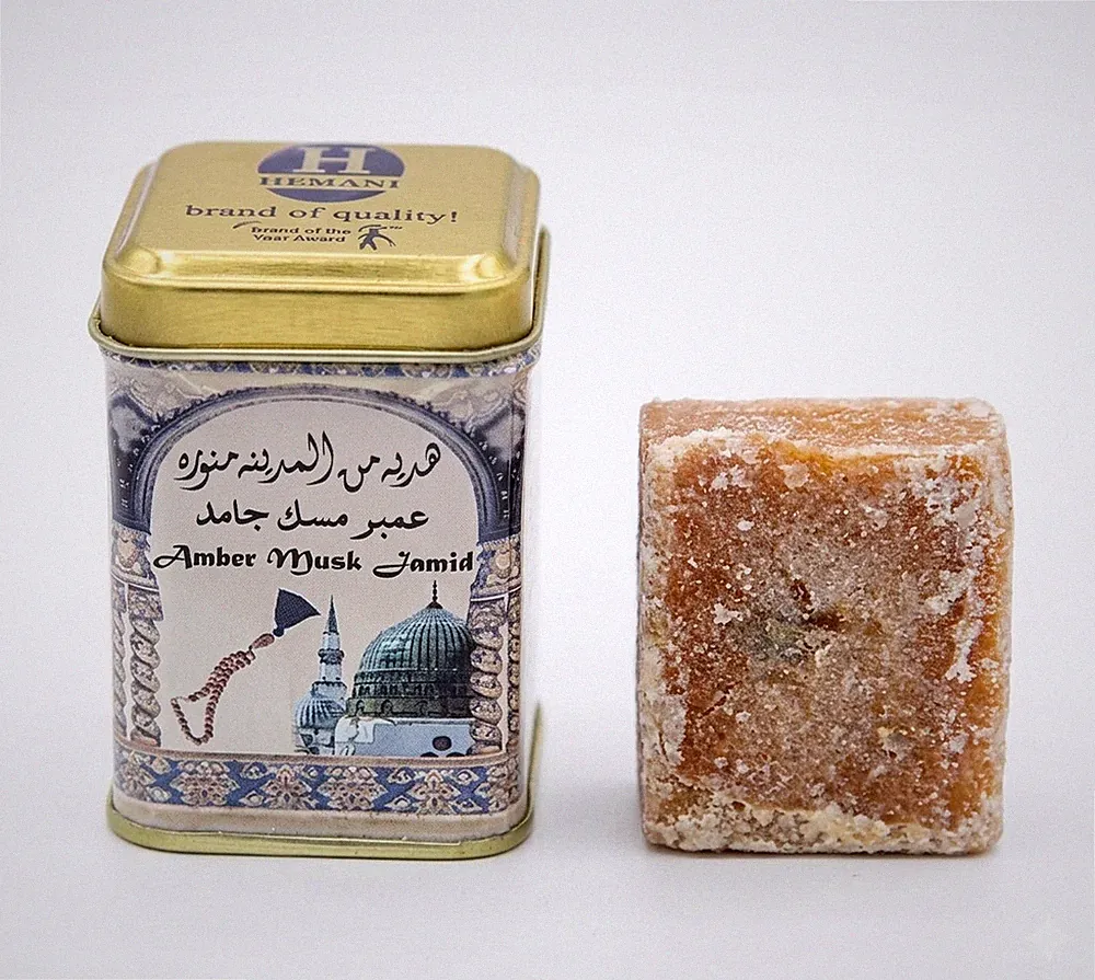 Original HEMANI Misk Jamid Musk Duftstein Alkoholfrei *Arabische Parfüm Amber*