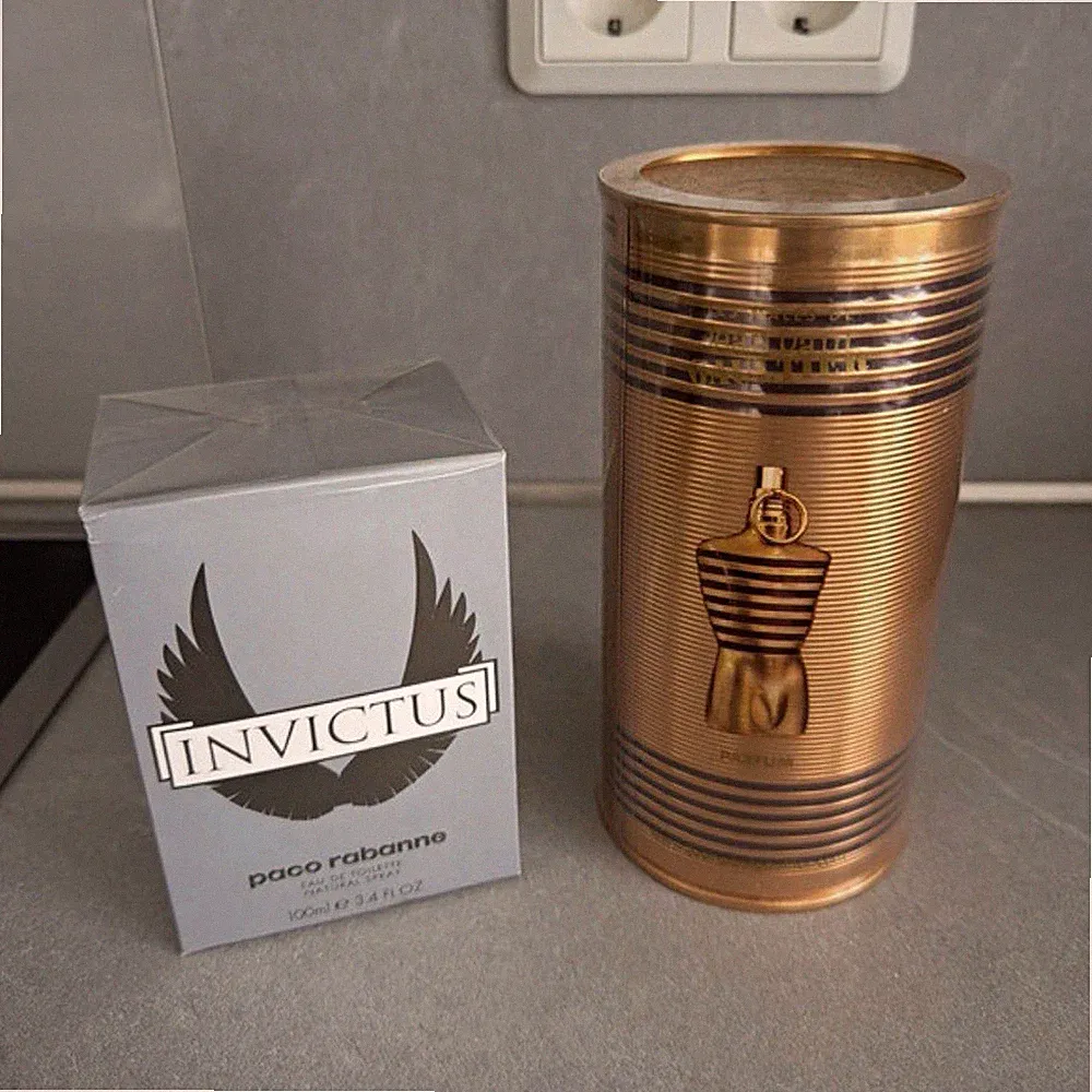 ORIGINAL Paco Rabanne Invictus 100ml + Jean Paul Gaultier Le Male Elixir Set NEU
