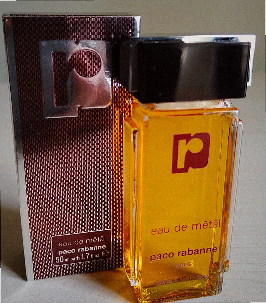 Paco Rabanne Eau de Metal Eau de Toilette Splash 50 ml Vintage NOS