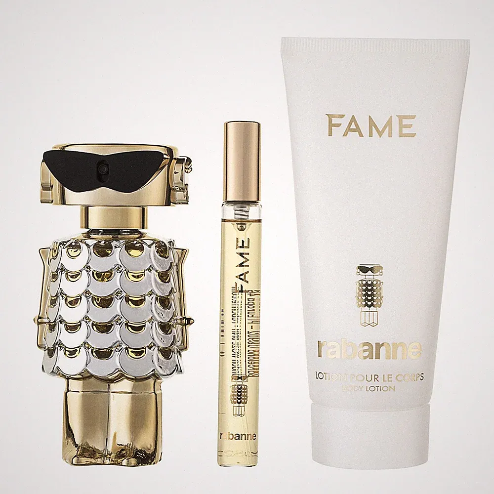 Paco Rabanne Fame Eau de Parfum Set 50 ml + 100 ml Körperlotion + 10 ml OVP NEU