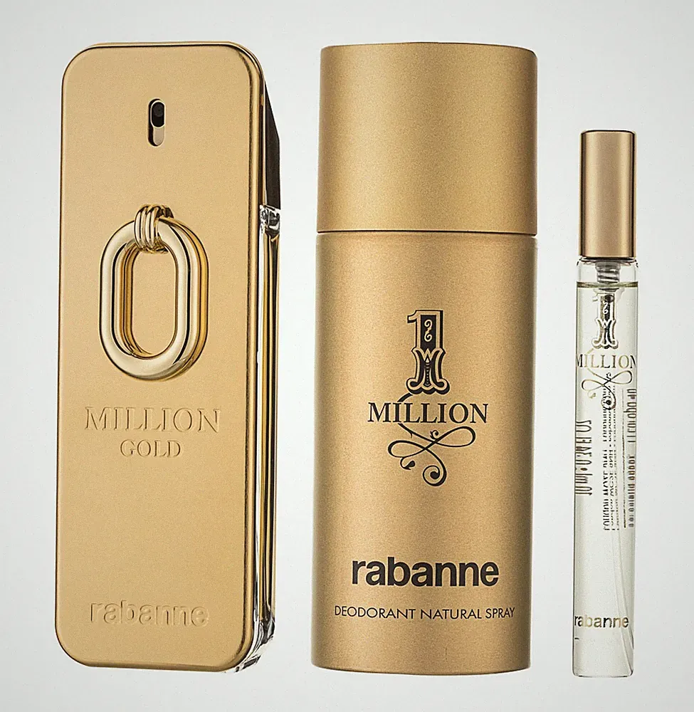 Paco Rabanne Million Gold EDP Intense Set 100ml + 150ml Deo + 10ml OVP NEW