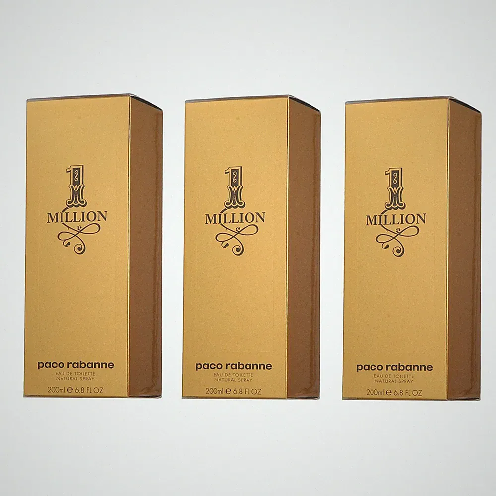 Paco Rabanne One Million - EDT Eau de Toilette 200ml - 3x