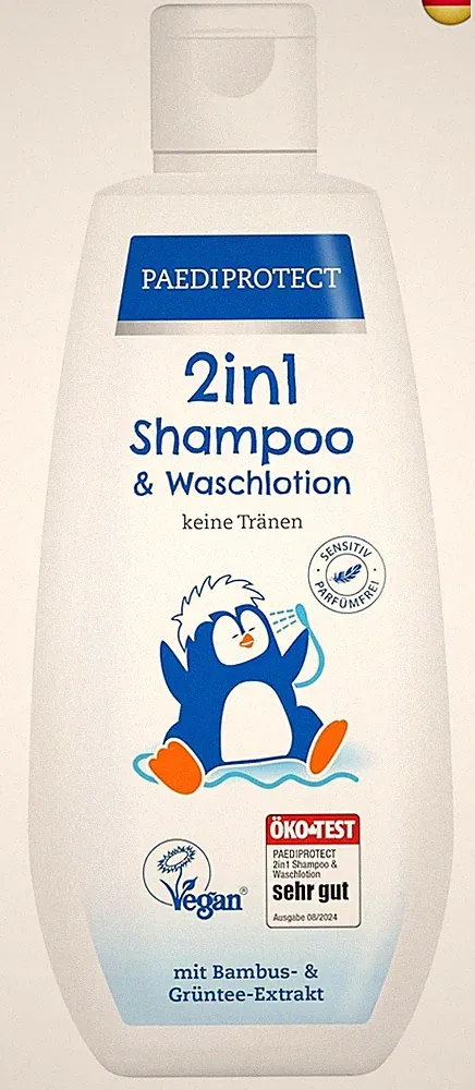 PAEDIPROTECT 2in1 Shampoo & Waschlotion für Babys & Kinder 200 ml