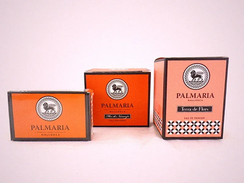 Palmaria Mallorca TERRA DE FLORS EDP 50 ML + Duftkerze Flor de Naranjo 130 g +