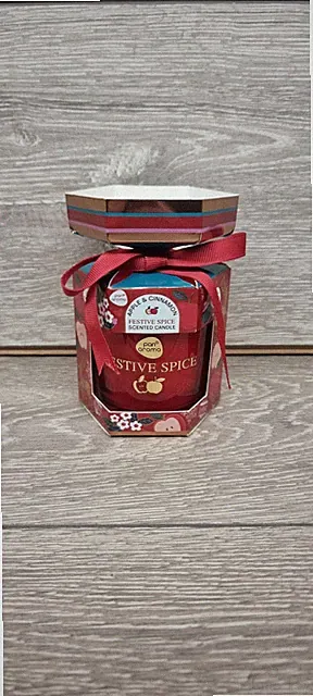 Pan Aroma - Festliches Gewürz, Apfel + Zimt Kerze, Strumpffüller, Geschenk, duftend