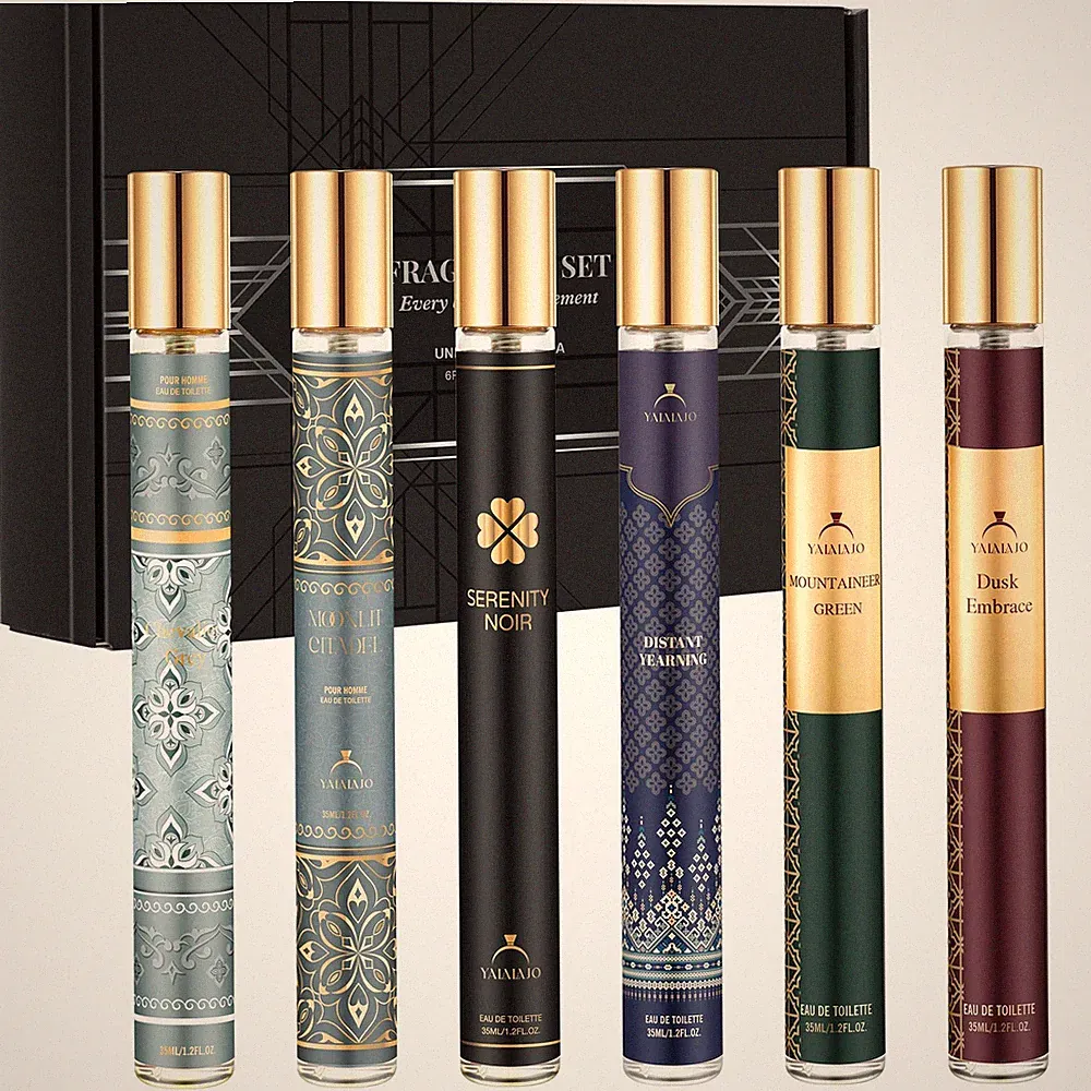Parfüm Herren,6 X 35ml Eau de Parfum Herren Geschenkset, MiniParfümset