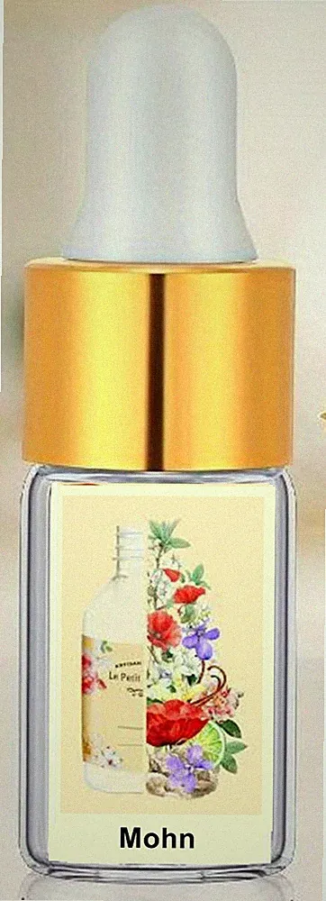 Parfüm Öl Mohn aus Frankreich sehr intensiv Parfümöl Probeflasche 1L=996€ .