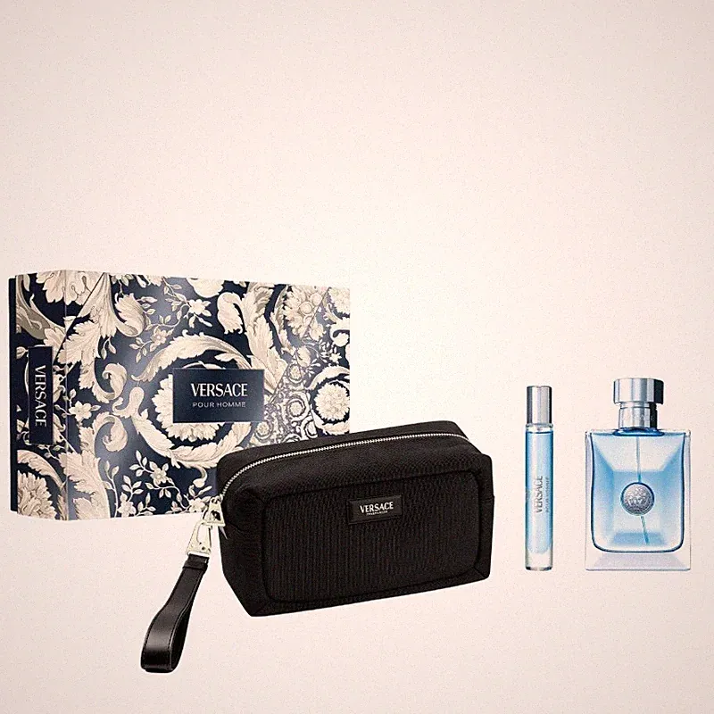 Parfüm Set Versace Herren 2tlg Pour Homme Eau De Toilette Box Plus Travel