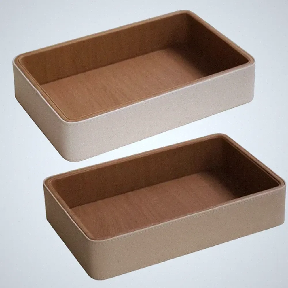 Parfüm Und Make Up Ablage Aus PU Leder, 25 X 16 X 5 Cm, Schreibtisch Organizer