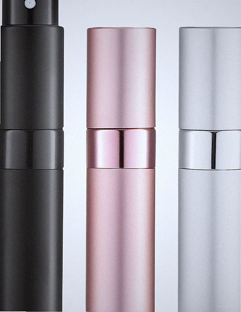 Parfüm Zerstäuber 8ml Nachfüllbar 3 Stück Silber Pink Schwarz