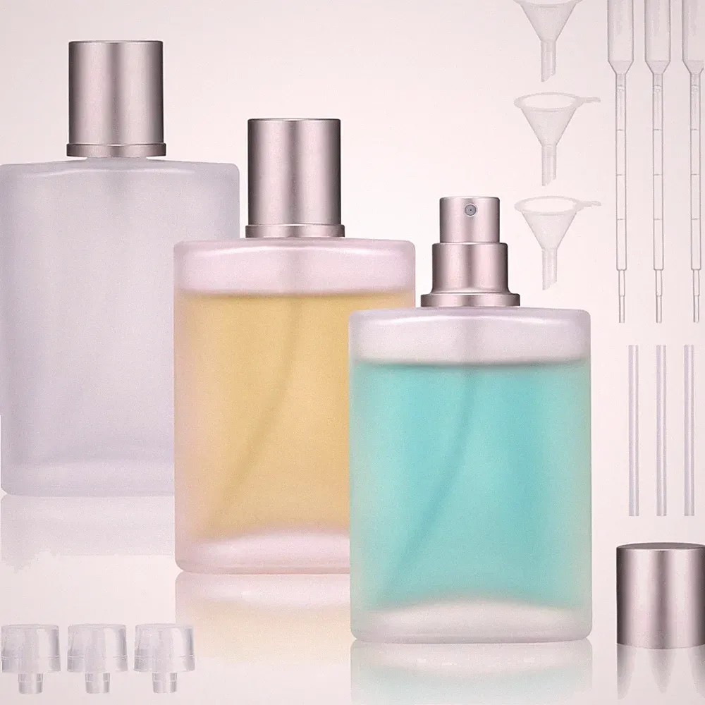 Parfüm Zerstäuber Set 3 Stück Leere Flaschen Nachfüllbar 50ml Glasflakon Reise