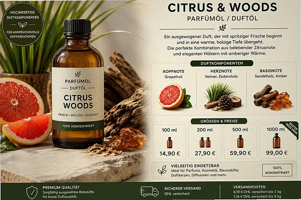 Parfümöl Citrus & Wood 100ml