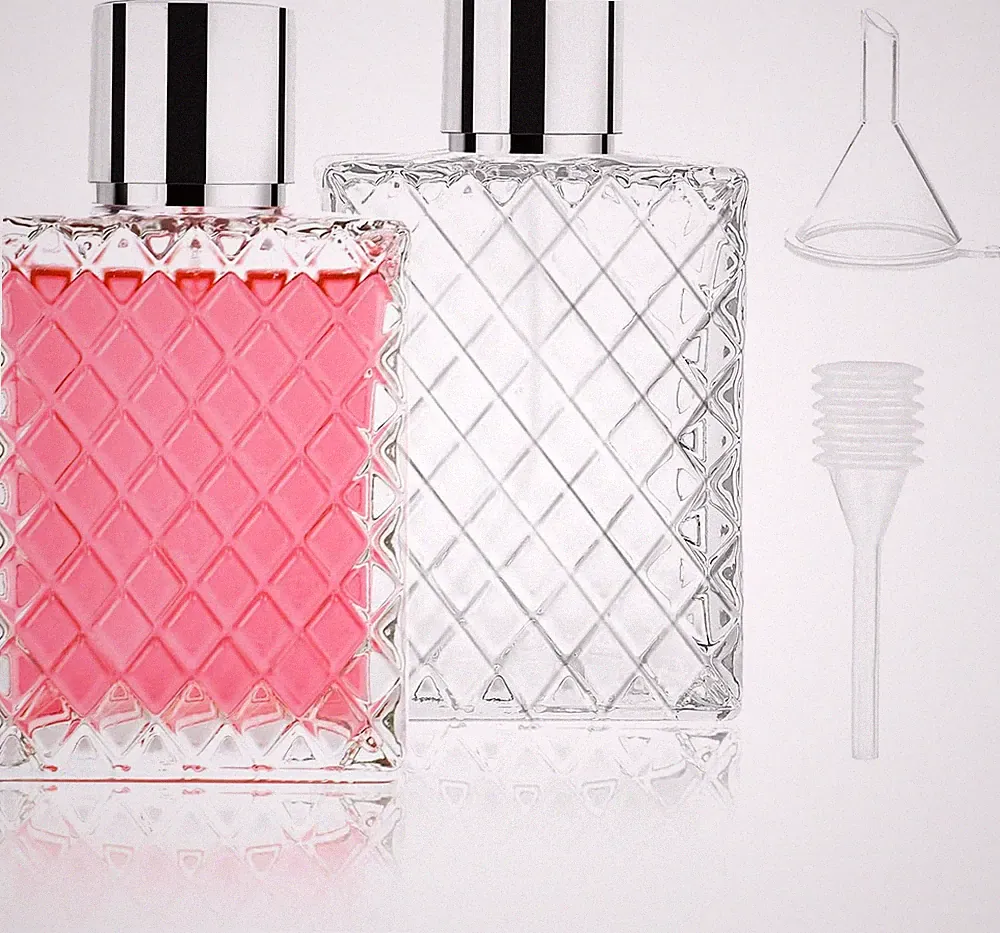 Parfümzerstäuber 2x100ml Nachfüllbar Glas Reiseflasche Damen Herren