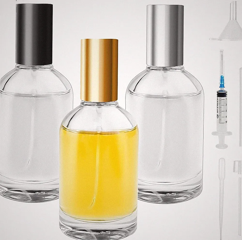 Parfümzerstäuber 50ml 3 Stück Sprühflasche Reise mit Trichter und Spritze