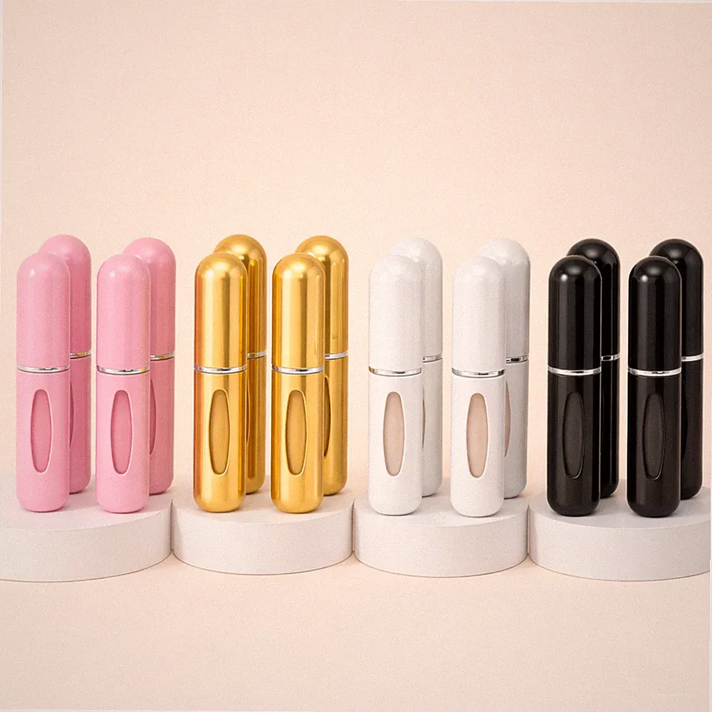 Parfümzerstäuber 5ml nachfüllbar | Reise Parfum Flakon Sprühflasche kompakt Set