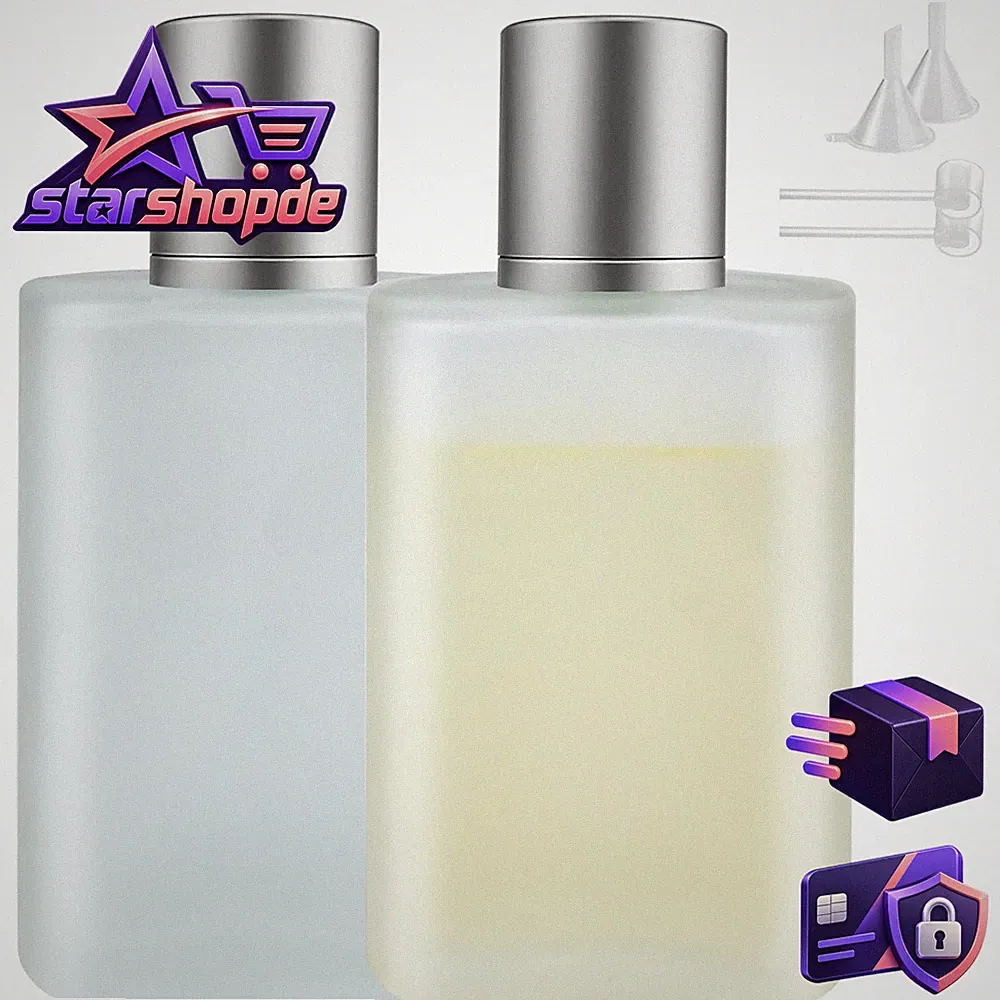 Parfümzerstäuber Nachfüllbar 50ml 2 Stück Mattiert Silber Deckel