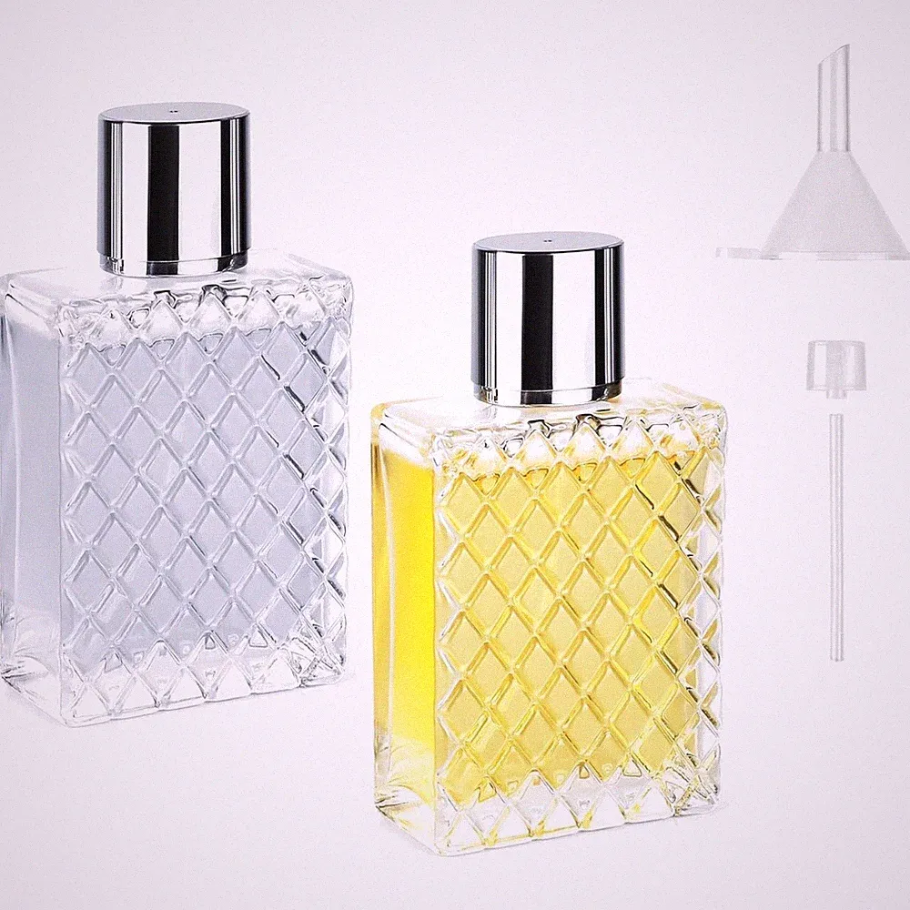 Parfümzerstäuber, Nachfüllbar, 50ml, Silber, Damen & Herren, Reise