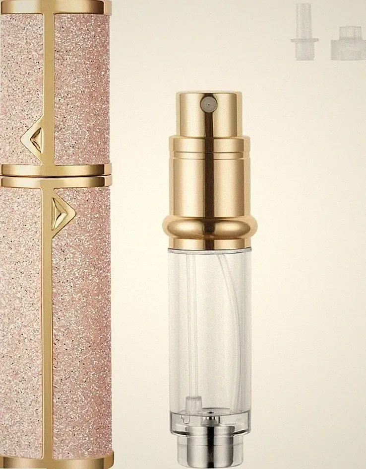 Parfümzerstäuber Nachfüllbar 5ml für Reisen Urlaub Glitzerpulver