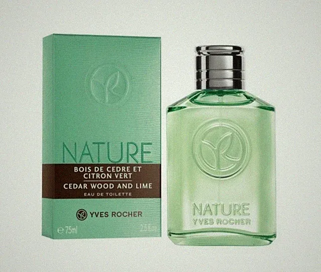 Parfum EDT Nature Zedernholz Zitrone Grün Yves Rocher Spray 75 ml Blister