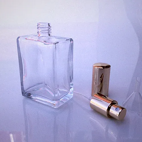 Parfum-Flakon-Parfum-Flasche-100ml-GLAS-leer-GOLD-10010G