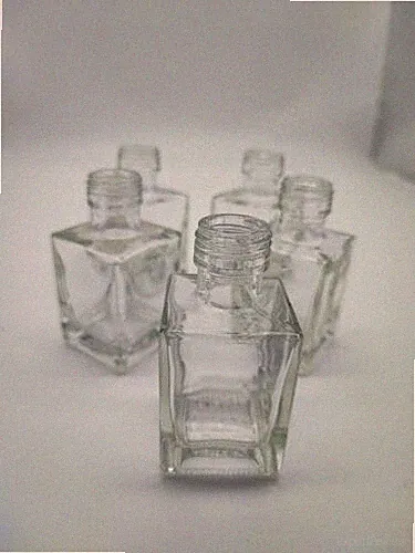 Parfum Flakon Parfum Flasche GLAS leer 50ml 5CL 5x Flakons Flasche Eckig Neu