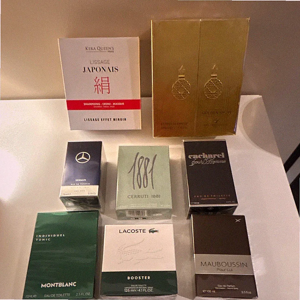 Parfum & Kosmetik Set – 8x Neu & OVP – Mercedes, Lacoste, Cacharel, Montblanc u.