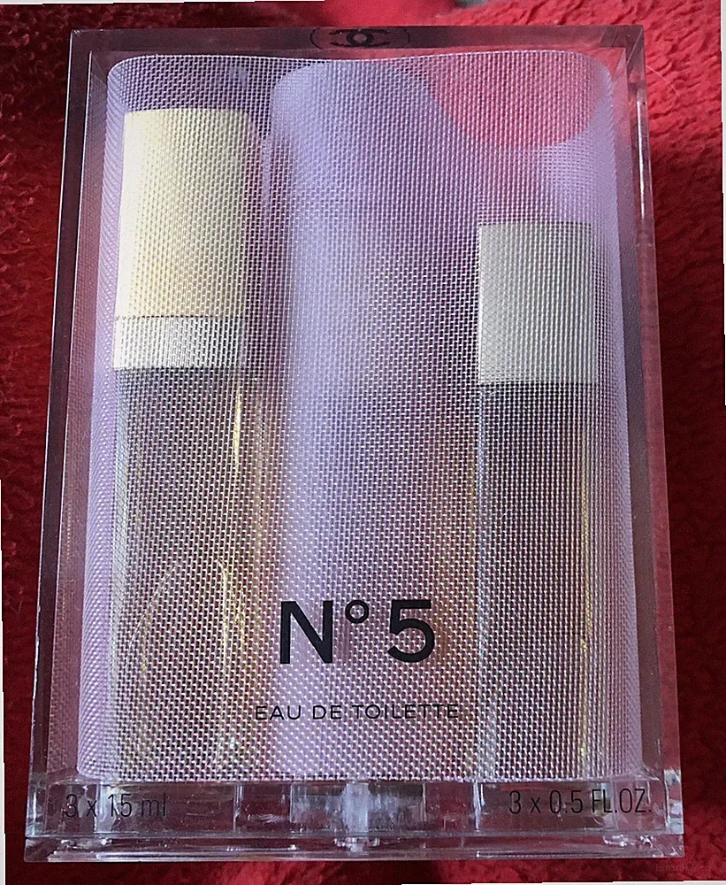 Parfum Miniatur Taschen Zerstäuber Chanel No 5, 3 x 15 ml Eau de Toilette Neu