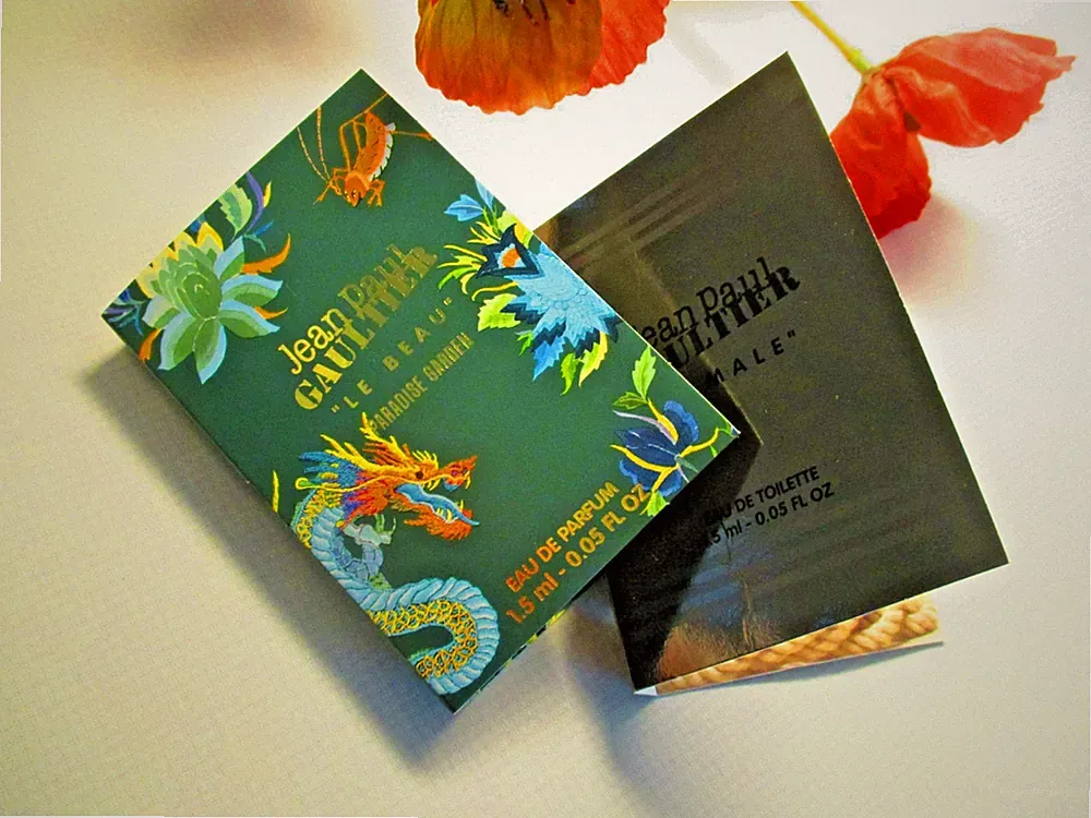 PARFUM PROBEN HERREN 2 STÜCK JEAN PAUL GAULTIER LE MALE + PARADISE GARDEN SPRAY