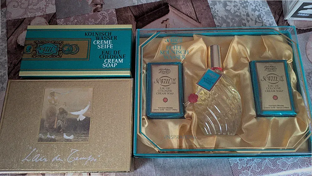 Parfum Vintage Creme Seife 3 Schachteln, älter aber neu und OVP