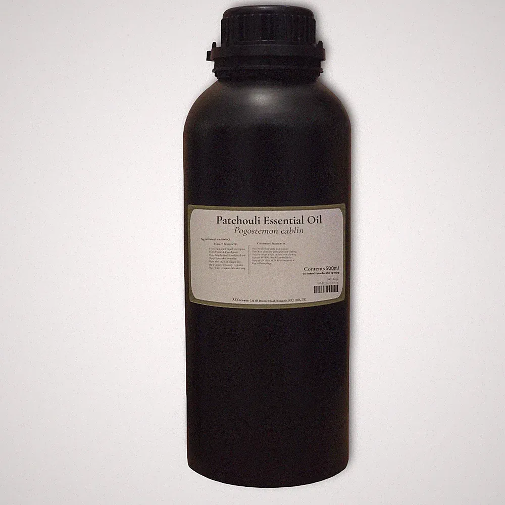 Patchouli ätherisches Öl 500ml | Großpackung für Aromatherapie & Raumduft