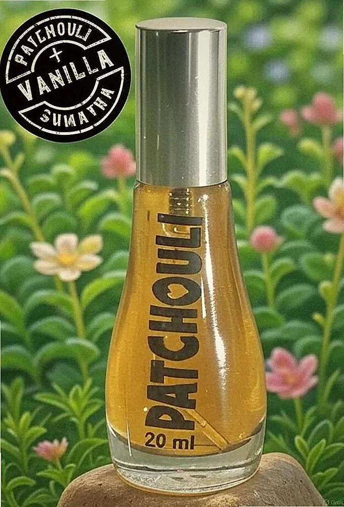 Patchouli Vanilla Sumatra 20ml Parfüm Glasflasche Neu mit Rechnung inkl MwSt