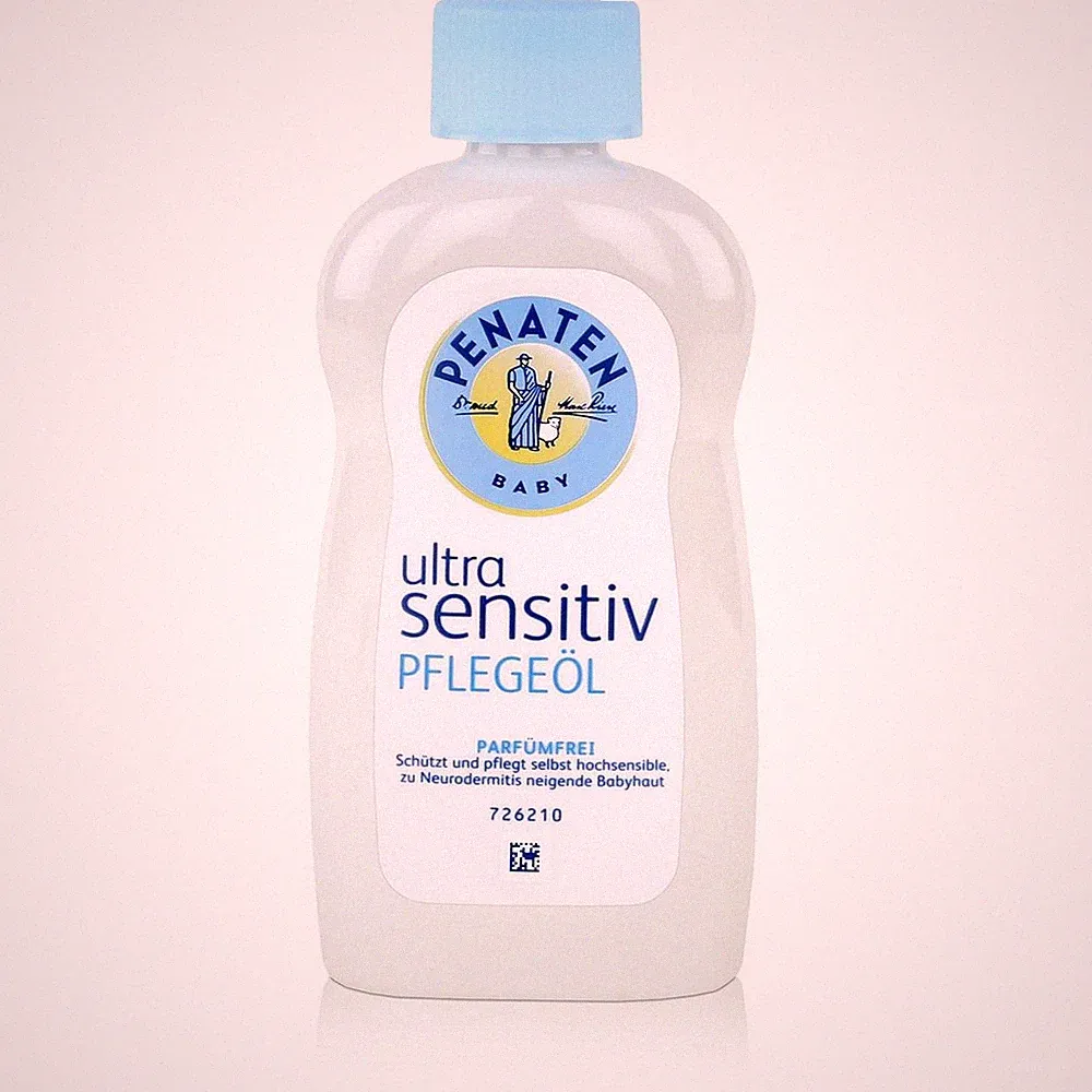 Penaten Baby ultra sensitiv Pflegeöl 200ml - Parfümfrei (1er Pack)