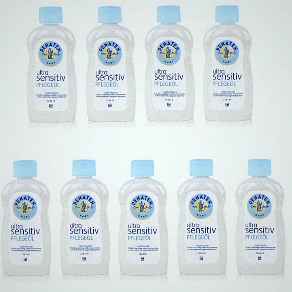 Penaten Baby Ultra Sensitiv Pflegeöl parfümfrei Körperöl empf. Haut 9 x 200ml