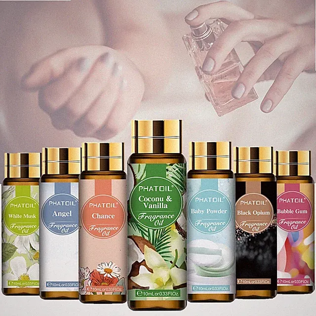 PHATOIL Kokos Vanille Duftöl 10ml Diffuser Aroma weißer Moschus Babypuder