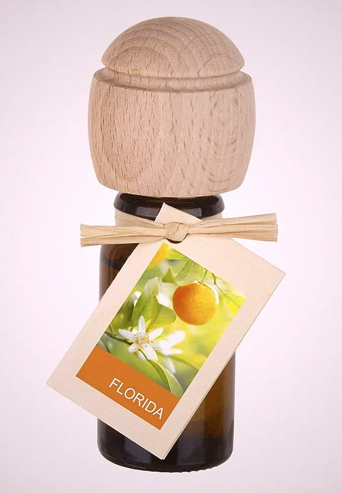 Piccolino Raumduft Duftöl Florida mit Buchenholzkopf Diffuser Parfümöl 10 ml