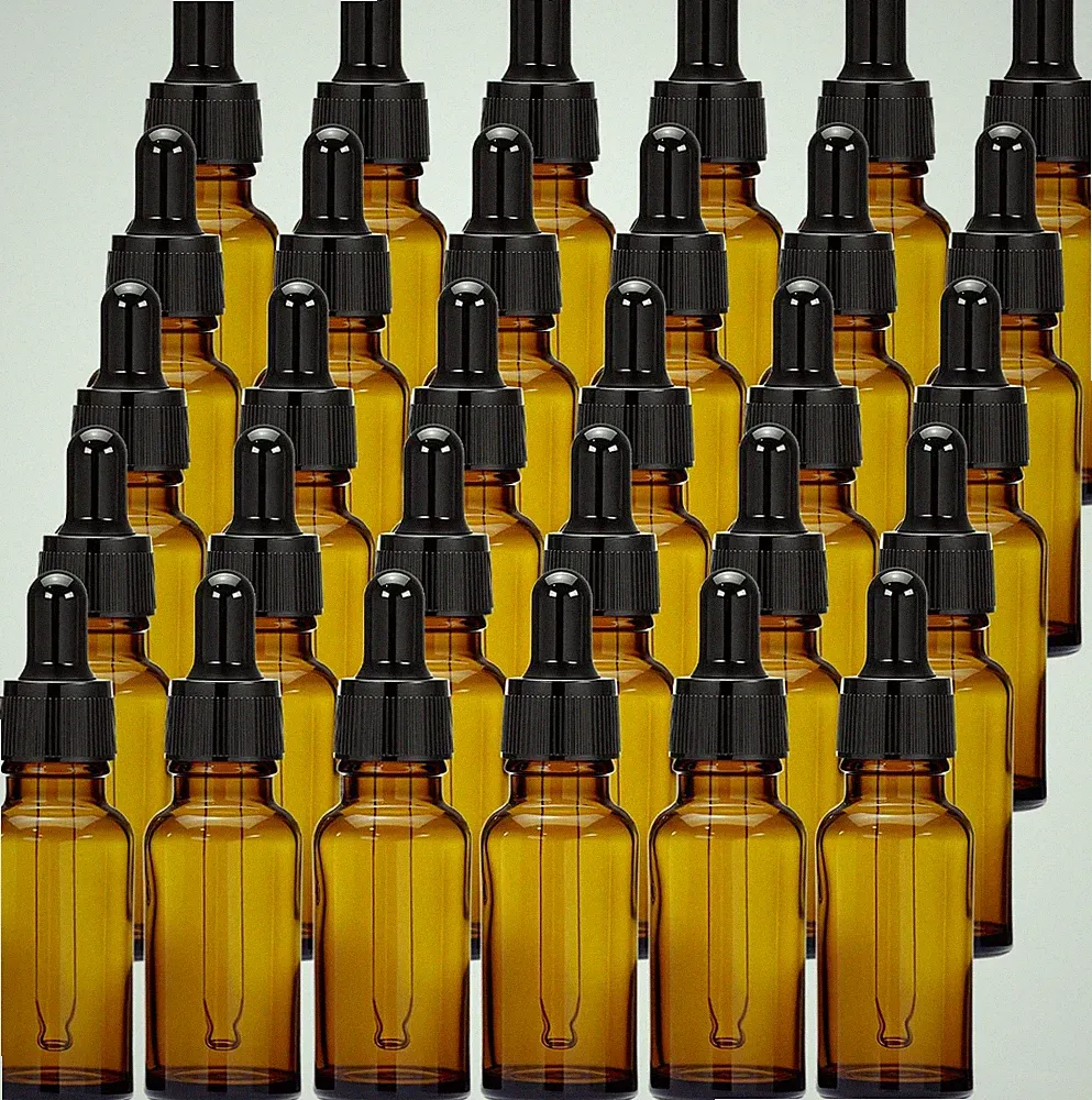 Pipettenflasche 20ml braun Glas mit Pipette für ätherische Öle Parfums Zubehör